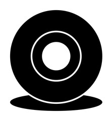 Aufkleber - Webcam icon. Element of web icon with one color for mobile concept and web apps. Isolated Webcam icon can be used for web and mobile