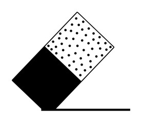 Aufkleber - pencil eraser icon. Element of web icon with one color for mobile concept and web apps. Isolated pencil eraser icon can be used for web and mobile