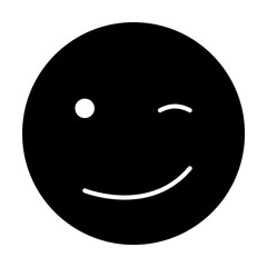 Aufkleber - smiley icon. Element of web icon with one color for mobile concept and web apps. Isolated smiley icon can be used for web and mobile