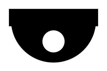Aufkleber - Surveillance Camera icon. Element of web icon with one color for mobile concept and web apps. Isolated Surveillance Camera icon can be used for web and mobile