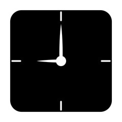 Poster - clock for wall icon. Element of web icon with one color for mobile concept and web apps. Isolated clock for wall icon can be used for web and mobile