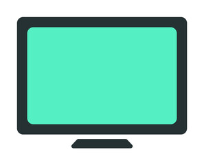 Aufkleber - monitor icon. Element of web icon with one color for mobile concept and web apps. Isolated monitor icon can be used for web and mobile