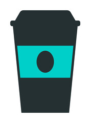 Aufkleber - a cup of coffee icon. Element of web icon with one color for mobile concept and web apps. Isolated a cup of coffee icon can be used for web and mobile
