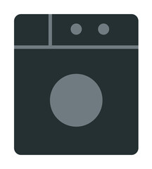 Aufkleber - washing machine icon. Element of web icon with one color for mobile concept and web apps. Isolated washing machine icon can be used for web and mobile