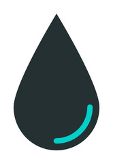 Aufkleber - a drop icon. Element of web icon with one color for mobile concept and web apps. Isolated a drop icon can be used for web and mobile