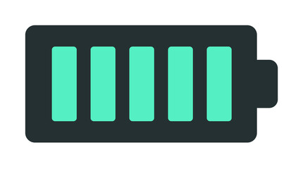 Poster - full charge icon. Element of web icon with one color for mobile concept and web apps. Isolated full charge icon can be used for web and mobile