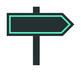 Aufkleber - road sign icon. Element of web icon with one color for mobile concept and web apps. Isolated road sign icon can be used for web and mobile