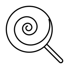 Aufkleber - lollipop icon. Element of fast food for mobile concept and web apps icon. Thin line icon for website design and development, app development