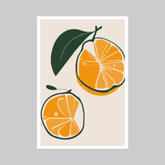 Wall Mural - Citrus design over gray background, vector illustration eps10