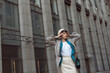 © bombardir7 - Brunette in a beret in the autumn city