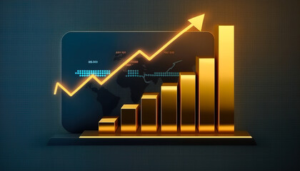 Wall Mural - An intriguing data analysis diagram showcasing the impressive statistics of a successful startup - ai generated.