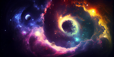 Wall Mural - space galaxy background, galaxy background, starry cosmic nebula and deep space universe galaxies.