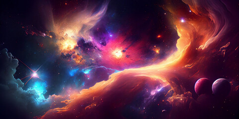 Wall Mural - space galaxy background, galaxy background, starry cosmic nebula and deep space universe galaxies.