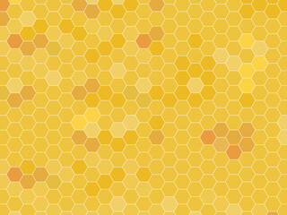 Wall Mural - Hexagon honeycomb wallpaper pattern background vector
