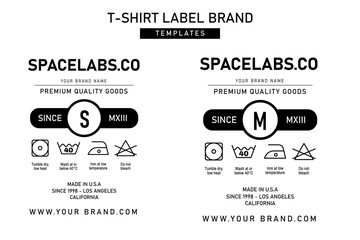 Clothing label tag graphic design