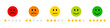 © ValGraphic - Feedback or satisfaction rating with smiley and stars set