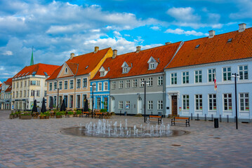 Poster - Torvet square in Danish town Nyborg