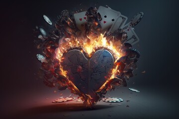 Aufkleber - A Wild Ride Into the Heart of Poker Victory Generative AI