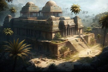 Wall Mural - An Exotic Exploration through the Ancient Empires of Mexico’s Oldest Kingdom Generative AI