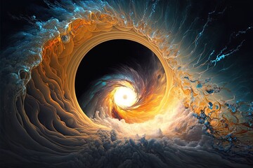 Wall Mural - art that outshines the stars: capturing the mysticism of waves and particles in plasma generative ai