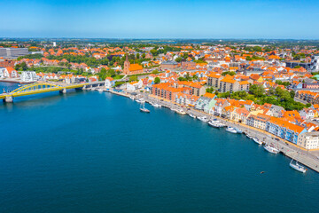 Wall Mural - Cityscape of Danish town Sonderborg