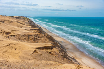 Sticker - Sandy cliffs at Rubjerg Knude lightouse in Denmark