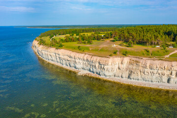 Sticker - Panga cliffs at Saaremaa island in Estonia