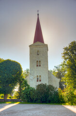 Canvas Print - Kandava Lutheran Church in Latvia