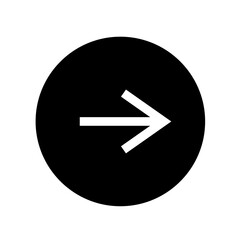 Aufkleber - arrow with round shape