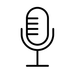 Poster - microphone for podcast icon