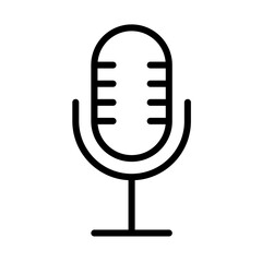 Poster - simple microphone icon