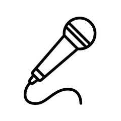 Poster - simple microphone icon