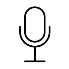 Poster - simple microphone icon