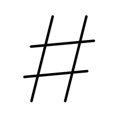 Poster - simple hashtag symbol