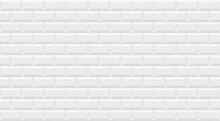 Subway Tile Seamless Pattern. White Kitchen, Bathroom Ceramic Tile. Metro Tunnel, Wall Or Floor Realistic Vector Texture, Background Or Wallpaper With White Faience Tile, Enameled Bricks Pattern