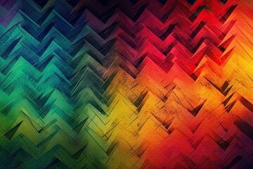 Poster - vibrant diagonal patterned background with multiple colors. generative ai