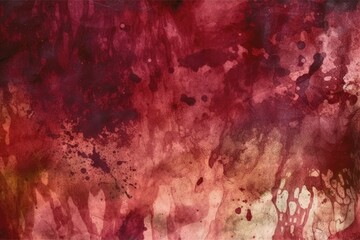 Canvas Print - an abstract painting with red and yellow colors on a white canvas. Generative AI