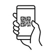 © Muhammad - QR code scanning icon vector