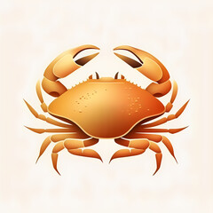 Wall Mural - Crab Logo. Generative AI