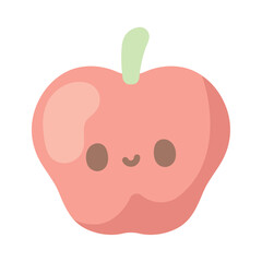 Canvas Print - apple kawaii food