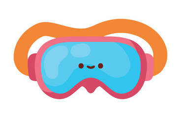 Sticker - snorkel mask summer kawaii