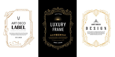 Wall Mural - vintage border retro design template vector illustration