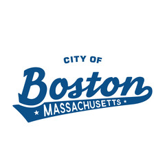 Boston lettering design. Boston, Massachusetts typography design. Vector and illustration.