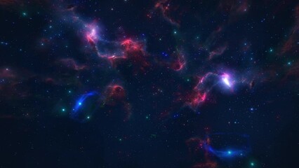 Wall Mural - Nebula in space, colorful nebula in distant galaxy