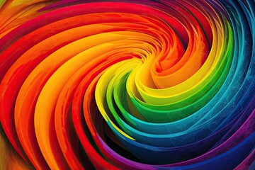 Poster - colorful spiral pattern background. Generative AI