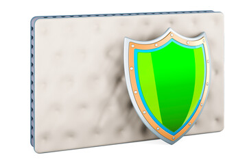 Poster - Mattress with shield. 3D rendering