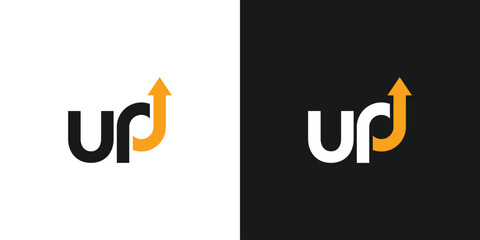 unique and modern up logo design 6