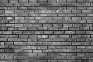 Poster - monochromatic view of a textured brick wall. Generative AI