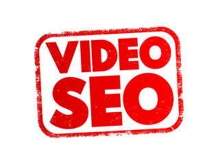 Poster - Video Seo text stamp, concept background