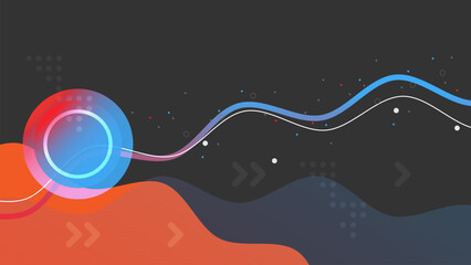 Poster - Dynamic Fluid Wave Abstract Background